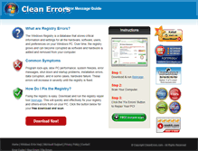 Tablet Screenshot of cleanerrors.com